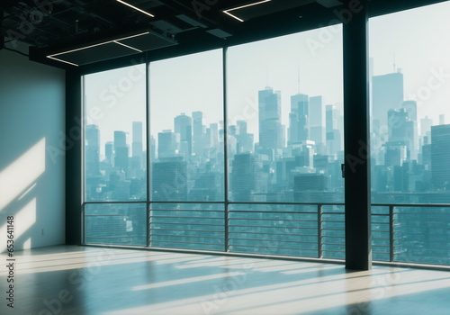 A Room with a View: Floor-to-Ceiling Window Overlooking the Urban Skyline