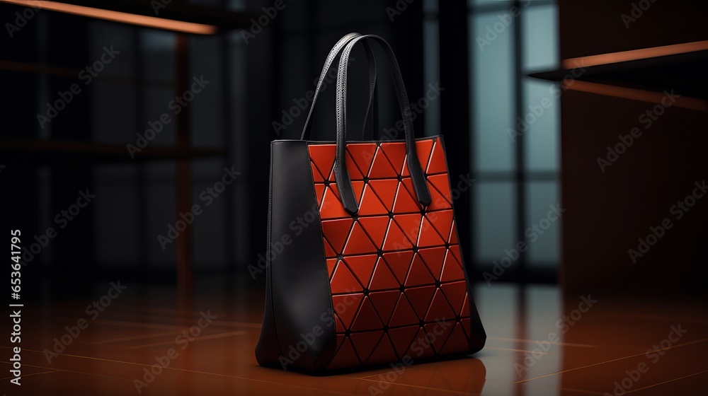 custom made wallpaper toronto digitalA black and red pattern women bag with style and fashion