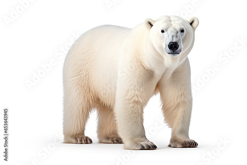 Polar Bear isolated on white background © Damnino