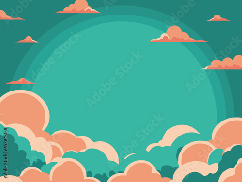 fond de ciel vert