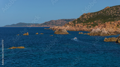 The coastline of the north-west of Sardinia. Di Cala Beach near Canneddi. Photos taken with a drone. Sardinia, Italy. photo