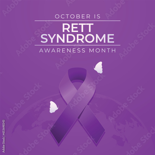 Flyers promoting Rett Syndrome Awareness Month or associated events can utilize Rett Syndrome Awareness Month vector illustrations. design of a flyer, a celebration.