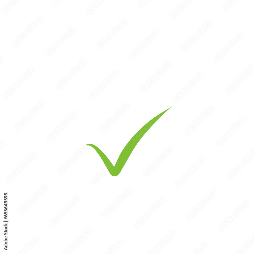 Check mark in green Check mark in green