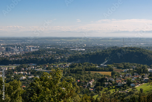 Fototapeta Naklejka Na Ścianę i Meble -  Overview about the City of Linz