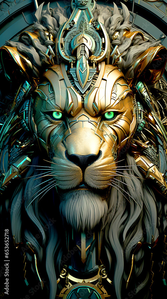 The Lion King armed with technology from the future The Lion King armed with technology from the future