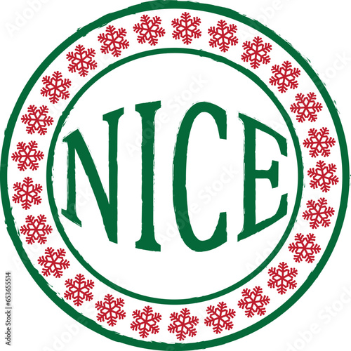 Nice Christmas Rubber Stamp Design