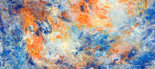 Wallpaper Mural Bright painting background. Abstract color texture. Modern multicolor pattern. Fractal artwork for creative graphic design Torontodigital.ca