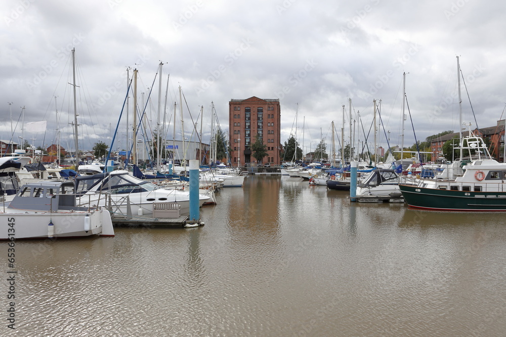 View of  Port of Hull, East Yorkshire, England, United Kingdom.