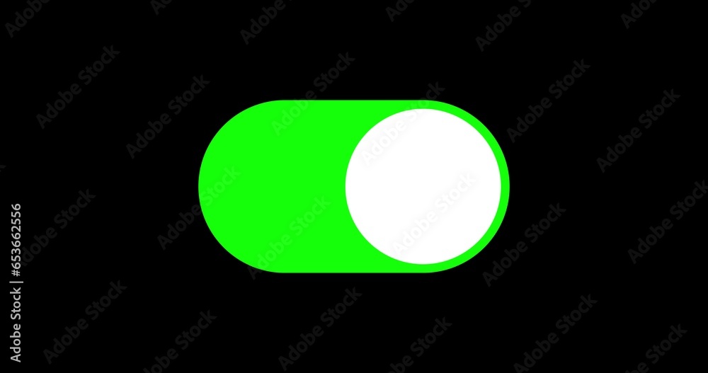 switch off on button animated. mobile phone toggle slider ui turn bar isolated switch off on button animated. mobile phone toggle slider ui turn bar isolated