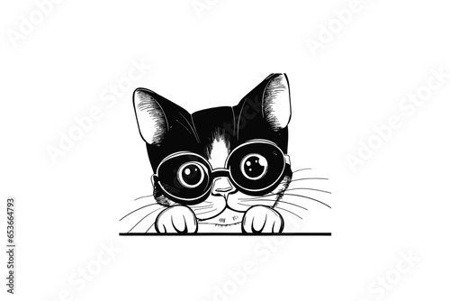 Clever Cat Chronicles: The Whimsical and Intellectual Journey of a Stylishly Bespectacled Feline"