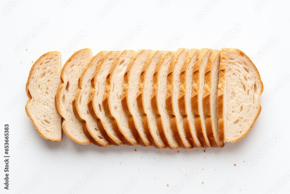 sliced bread isolated on an isolated white background sliced bread isolated on an isolated white background