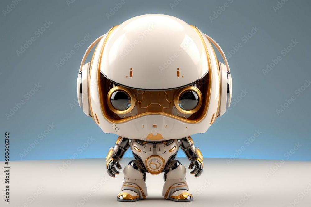 Cute Little Chibi Robot Mascot And Artificial Intelligence Assistant In Modern Futuristic Style Created By AI Cute Little Chibi Robot Mascot And Artificial Intelligence Assistant In Modern Futuristic Style Created By AI