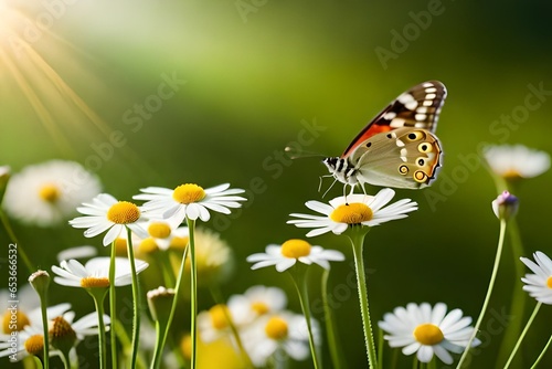 butterfly on daisy © Hassan