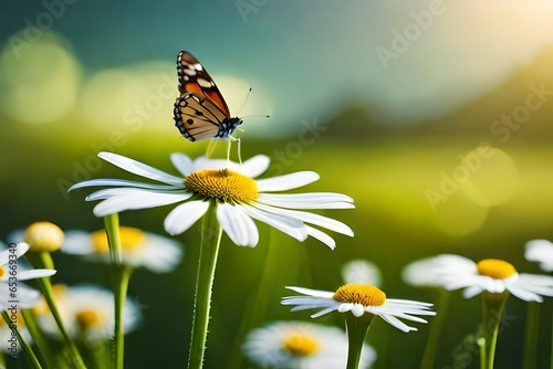 butterfly on a daisy © Hassan