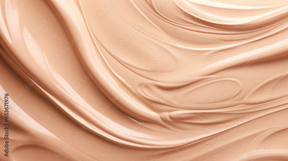 Cosmetic smears of creamy texture on a beige background Cosmetic smears of creamy texture on a beige background