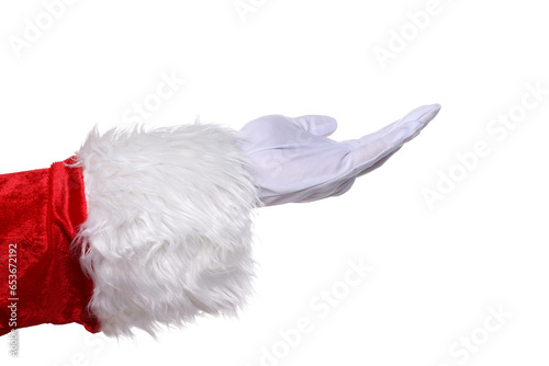 PNG, New year concept, hand of Santa Claus , isolated on white background