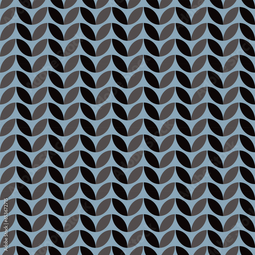 vector seamless pattern with two tone geometric shapes.