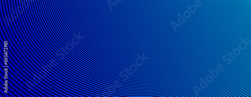 Blue lines in 3D perspective vector abstract background, dynamic linear minimal design, wave lied pattern in dimensional and movement.