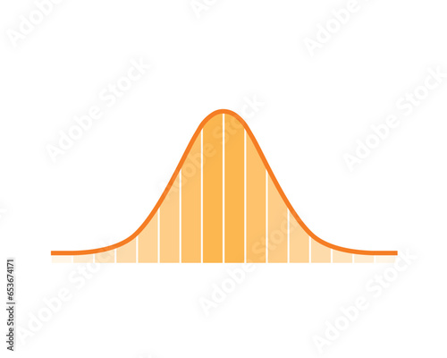 Normal Distribution Concept Design. Vector Illustration.