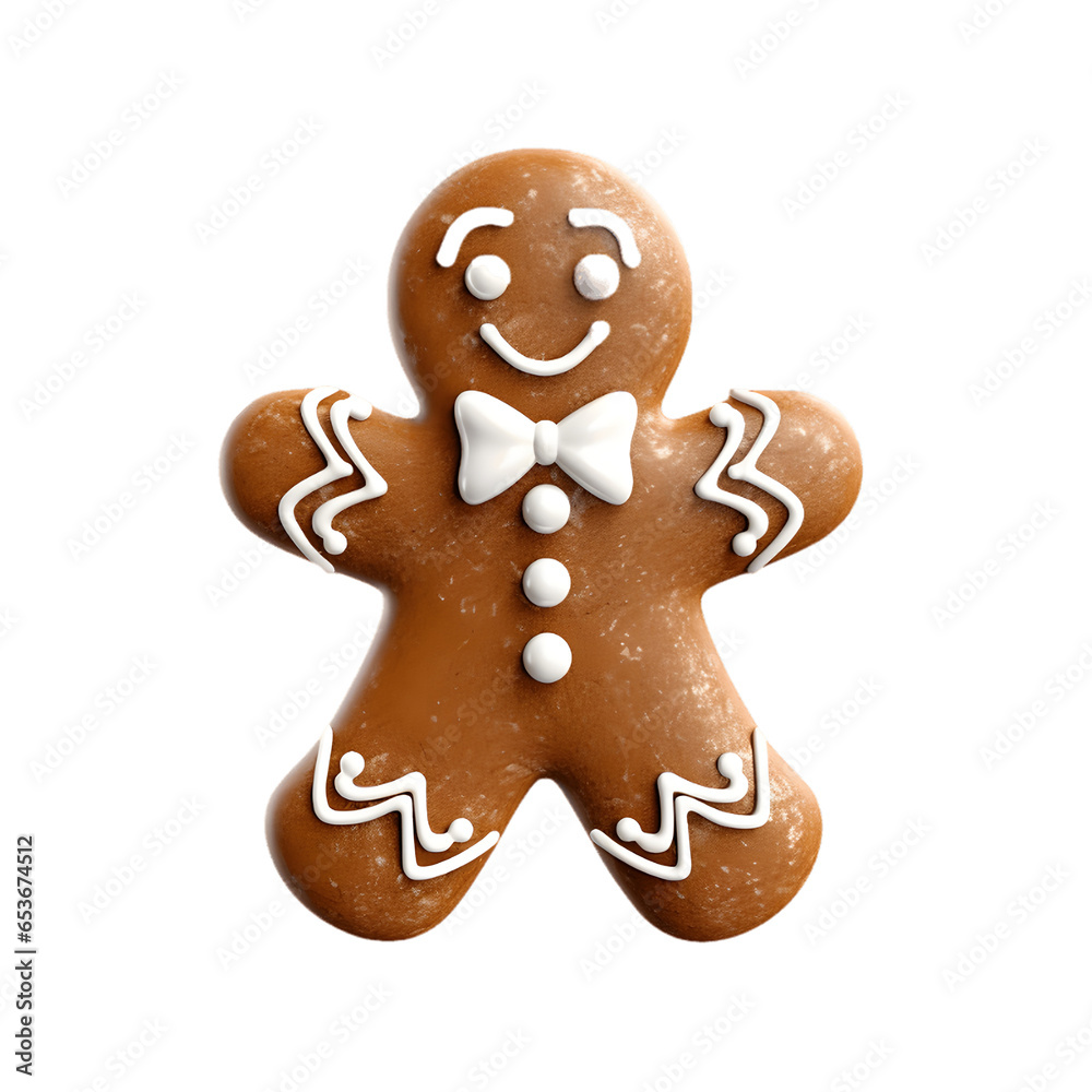 gingerbread man isolated gingerbread man isolated