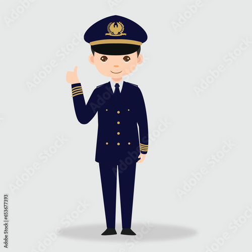 Machinist Profession cartoon Character