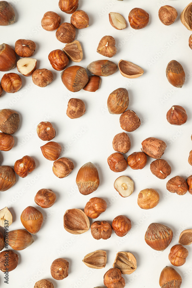 Healthy food and healthy nutrition concept, nuts - hazelnut Healthy food and healthy nutrition concept, nuts - hazelnut
