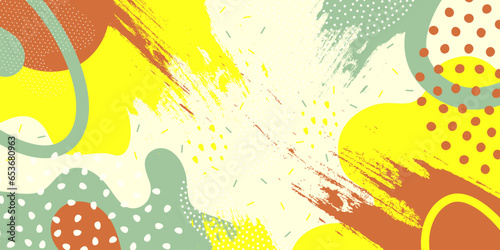 Background pattern, abstract colored shapes. Modern minimalism trendy pattern background. Vector background.