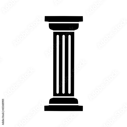column icon vector with classic design