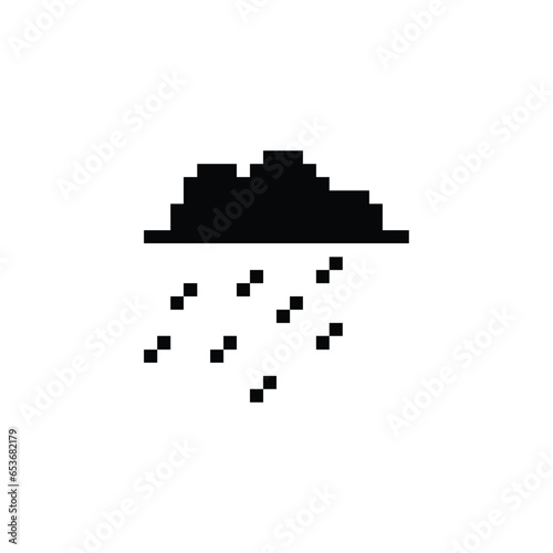 Wallpaper Mural this is weather icon 1 bit style in pixel art with black color and white background ,this item good for presentations,stickers, icons, t shirt design,game asset,logo and your project. Torontodigital.ca