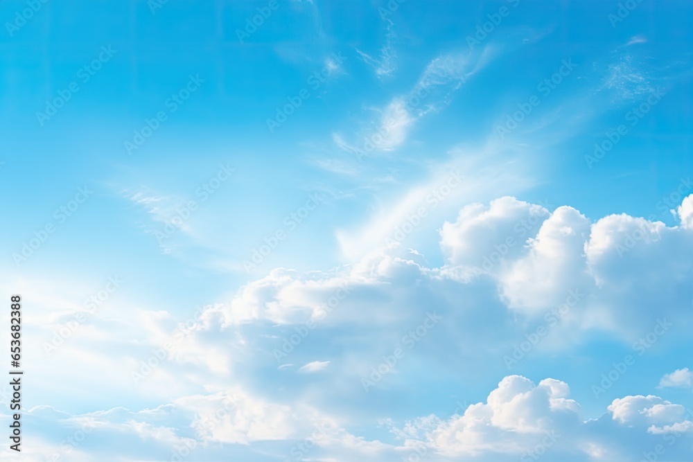 Fototapeta premium Beautiful sky with clouds. Generative AI.