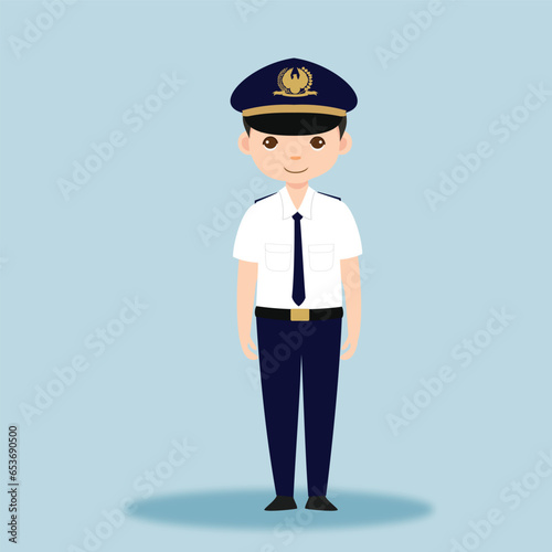 Machinist Profession Cartoon Character
