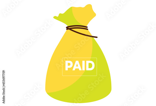american tax day icon, is a vector illustration. With simple financial and minimalistic budget. With this symbol payday icon, you can use it for various needs. Whether for promotional tax or financial