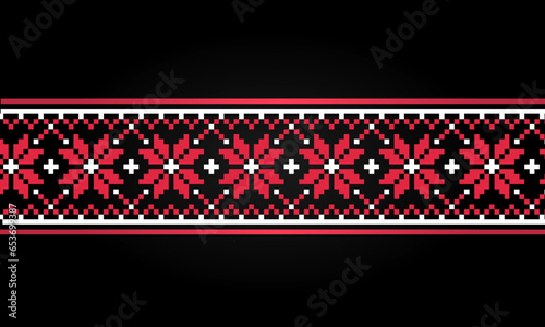 Vector illustration of Ukrainian folk ornament
