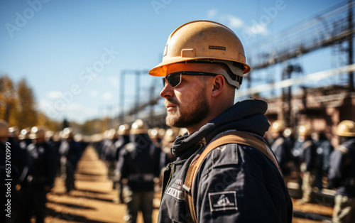 A male inspector conducts an inspection at a plant with natural energy