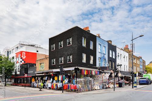 Camden Town neighborhood with its famous markets, restaurants and alternative culture photo