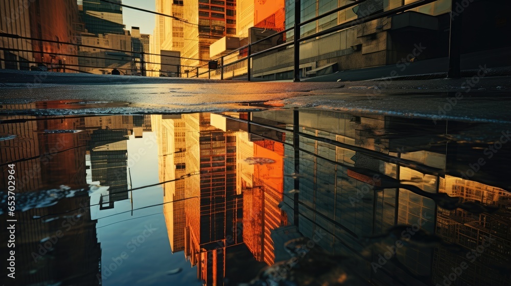 Abstract Photography with Distorted Reflections