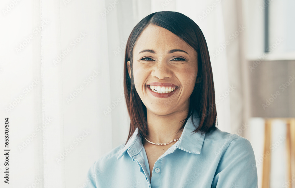 Happy business woman, face and portrait smile for career ambition, confidence or positive mindset at office. Excited young female person or employee in happiness, success or pride for job or startup Happy business woman, face and portrait smile for career ambition, confidence or positive mindset at office. Excited young female person or employee in happiness, success or pride for job or startup