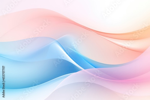 Abstract Desktop Background Characterized By Soft Waves And Lines In Pastel Colors, Presenting Soothing Visual Aesthetic photo