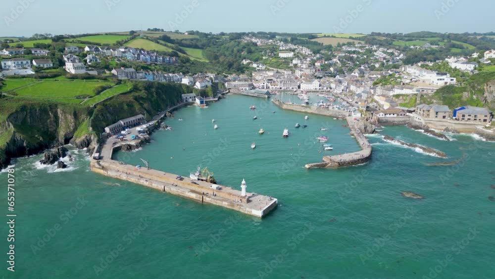 View over Mevagissey in Cornwall View over Mevagissey in Cornwall