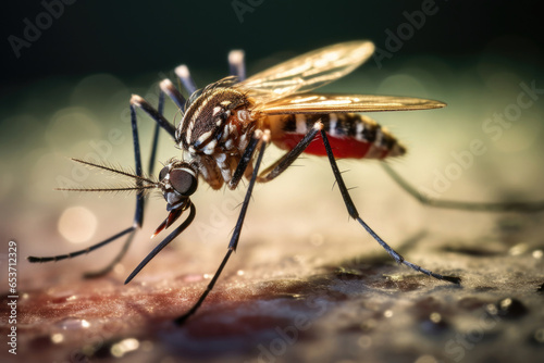 Mosquito insect closeup © Veniamin Kraskov