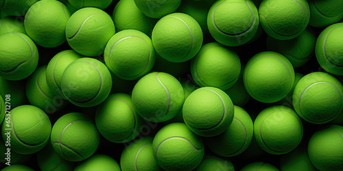 Texture Of A Pile Of Tennis Green Soft Balls On A Smooth Background Created Using Artificial Intelligence