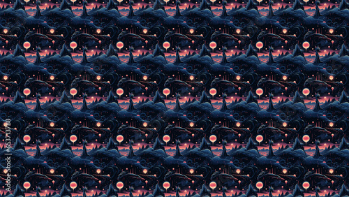 vector cat pattern background