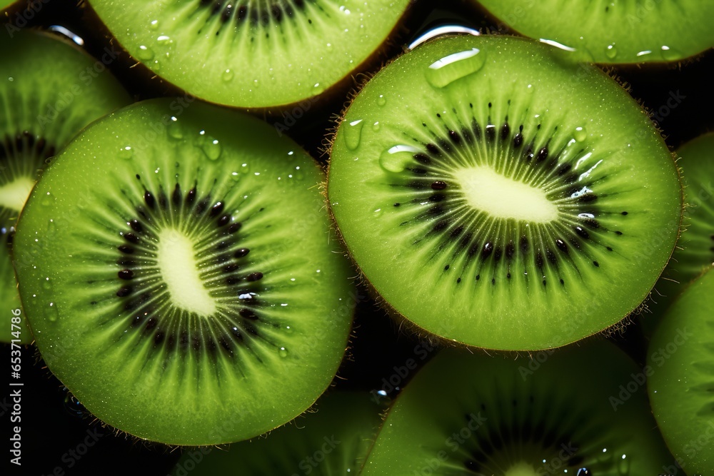 Close Up Photo of a Sliced Kiwi Fruit
