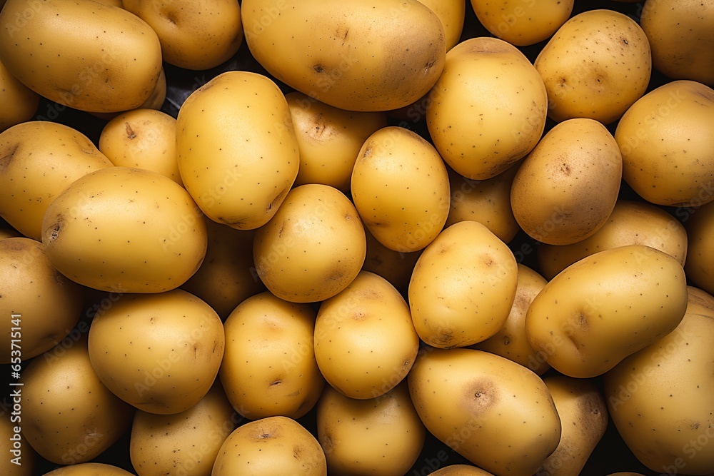 Fresh potato seamless background. Fresh potato seamless background.