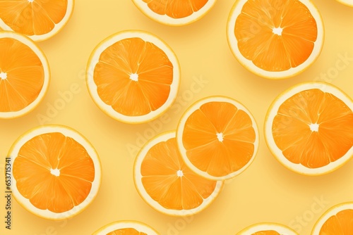 Orange fruit pattern banner wallpaper  simple background