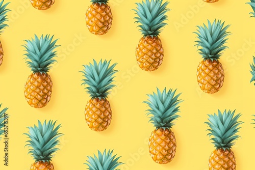 pineapple pattern banner wallpaper, simple background