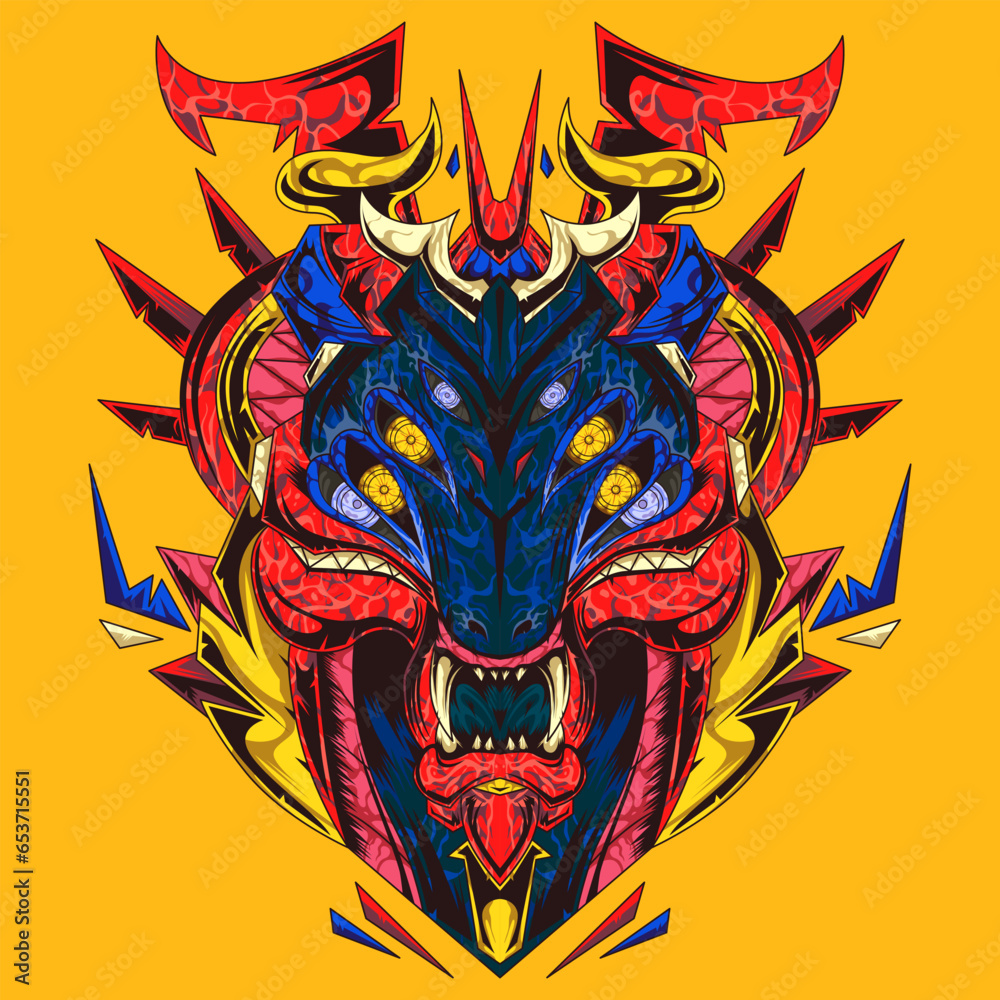 Dragon Red Illustration