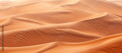 Bird s eye view of sand dunes in Mongolia s Gobi desert © AkuAku
