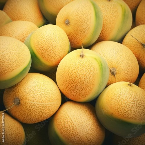 Yellow melon background