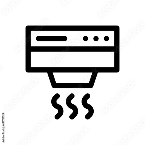 hand dryer line icon